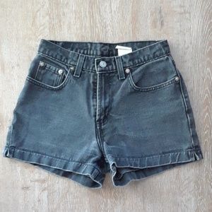 Vintage Jordache Black High Waisted Faded Shorts